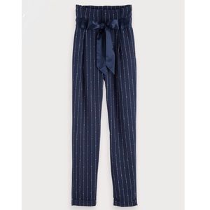 BNWT XS- High Waisted Pinstripe Pants (w/pockets)